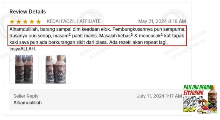 Ubat Saraf Kebas Tangan Mencucuk Sakit Sendi Kencing manis diabetis darah tinggi ubat herba semulajadi ezy2drink6