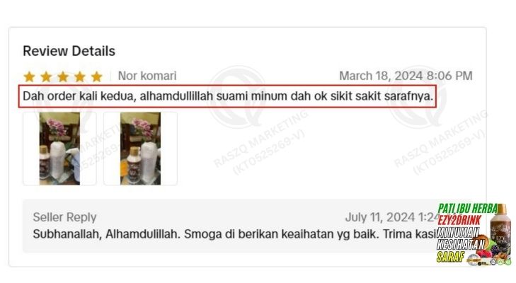 Ubat Saraf Kebas Tangan Mencucuk Sakit Sendi Kencing manis diabetis darah tinggi ubat herba semulajadi ezy2drink8